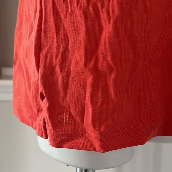 Ralph Lauren Plus Size Boatneck Elbow-Sleeve Top, Boatneck Orange Size 2X NEW - Picture 13 of 15